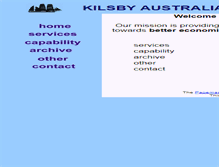 Tablet Screenshot of kilsby.com.au